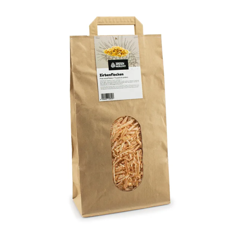 Zirbenflocken im Taschl